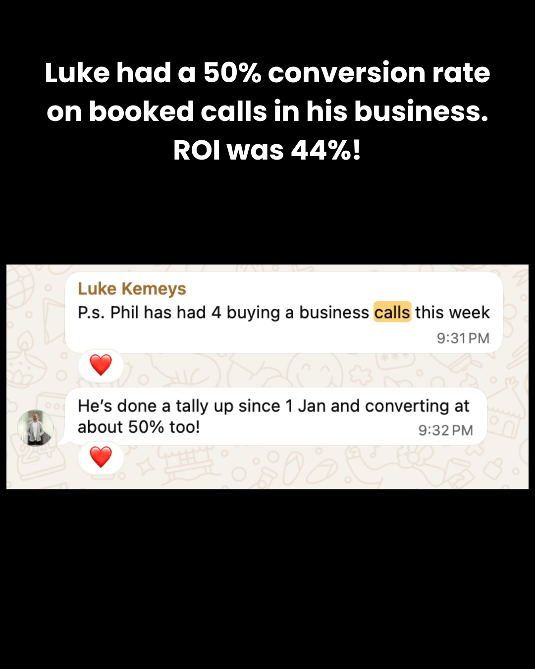 Real client result